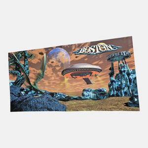 Boston Greatest Hits 24x12 Double Sided Promo Poster Original Vintage 1990s Rock
